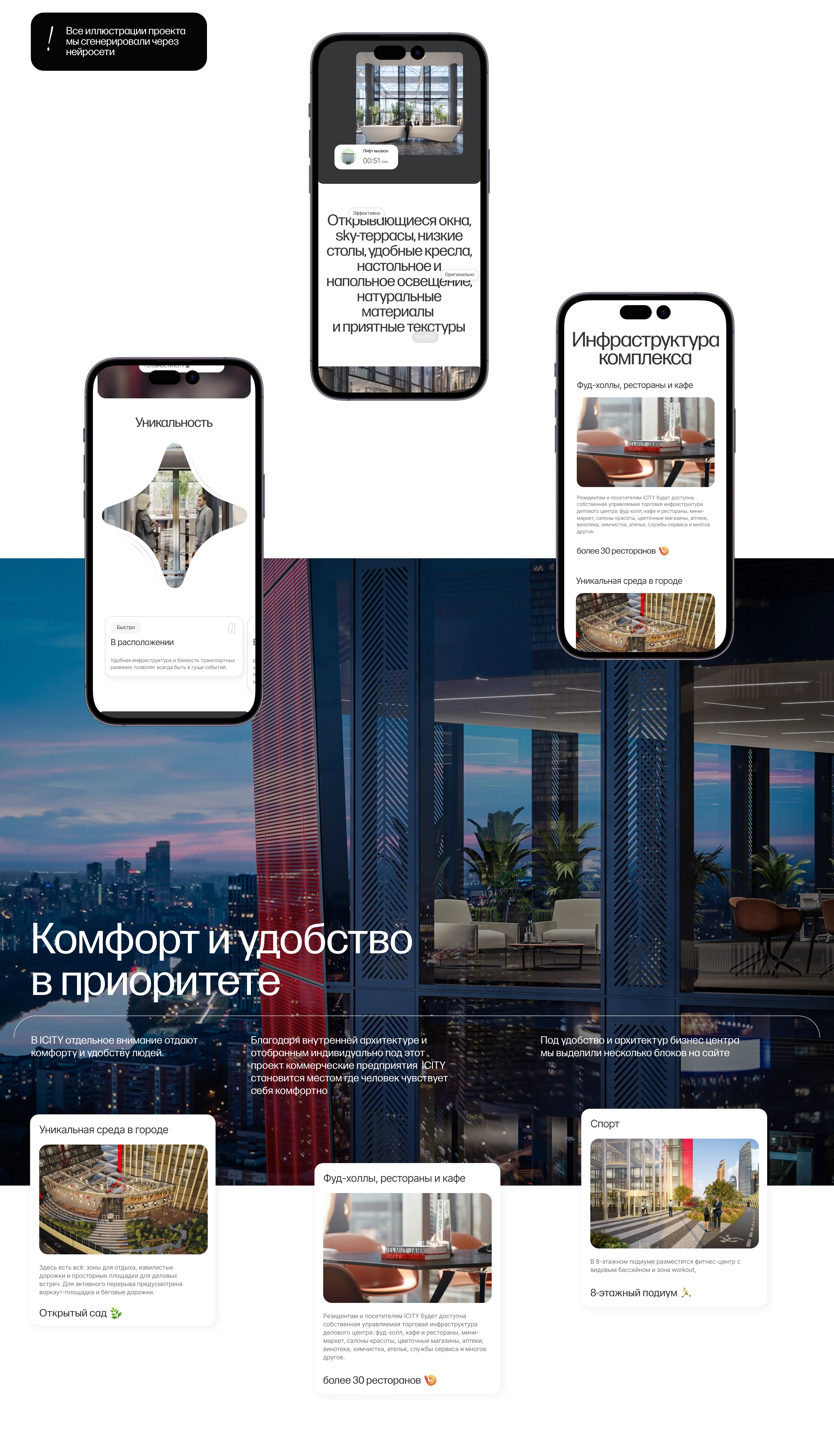 iCITY — фрагмент страницы